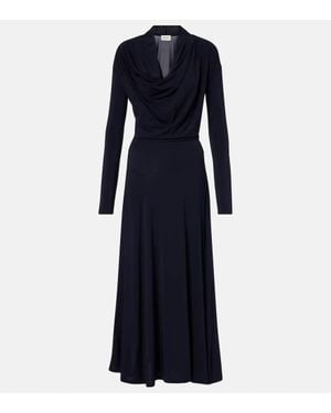 TOVE Midikleid Eadan Aus Jersey - Blau