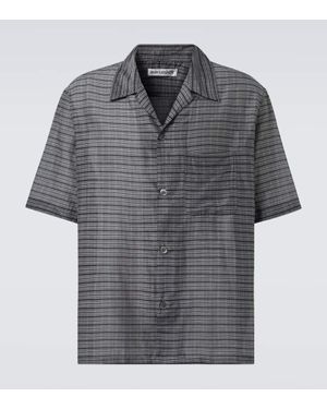 Our Legacy Hemd Heusen Aus Baumwolle Und Seide - Grau