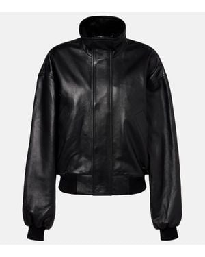 Balenciaga Leather Blouson - Black