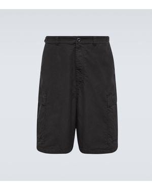 Balenciaga Cotton Cargo Shorts - Black