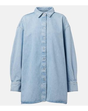 7 For All Mankind Oversize-Jeanshemd Nina - Blau