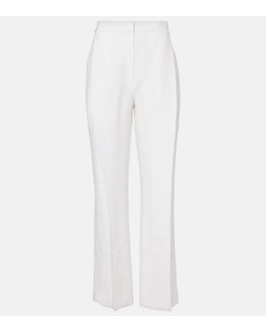 TOVE Gabrielle Linen Wide-Leg Pants - White