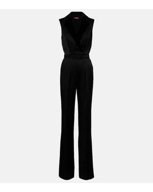 Max Mara Scalata Belted Jumpsuit - Black