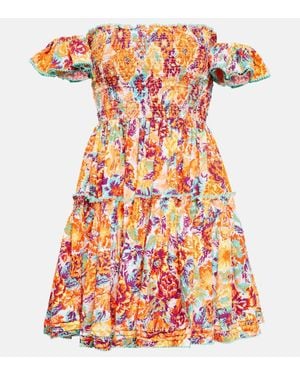 Poupette Minikleid Aurora Aus Baumwolle - Orange