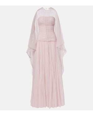 Marmar Halim Robe Bustier Longue - Rose