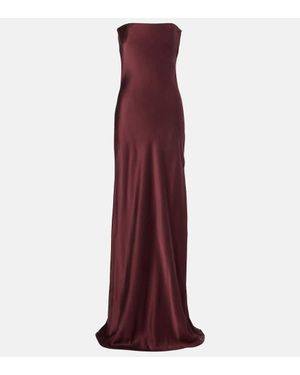 Christopher Esber Robe Filo Aus Seidensatin - Lila