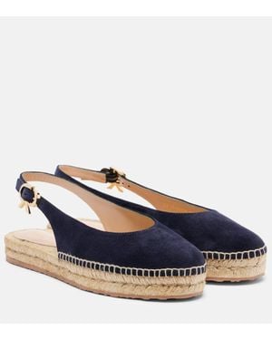Gianvito Rossi Espadrilles Paz En Daim - Bleu