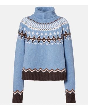 Alanui Pullover Sweet Winter Aus Schurwolle - Blau