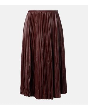 Proenza Schouler Label Rosalyn Plisse Midi Skirt - Purple
