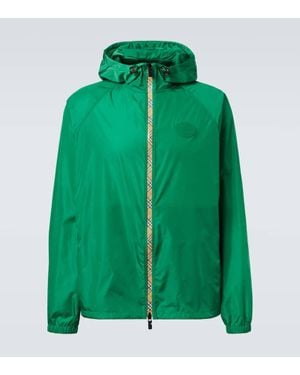 Burberry Chaqueta Con Check - Verde