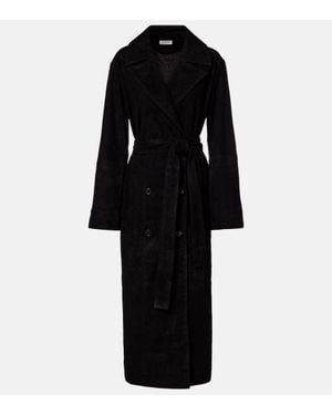 Rohe Suede Wrap Coat - Black
