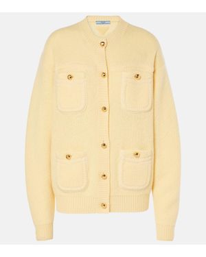 Prada Kaschmircardigan Mit Taschen - Natur