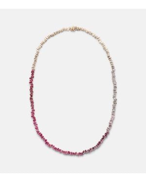 Suzanne Kalan Halskette Bold Aus 18Kt Rosegold Mit Diamanten Und Saphiren - Mettallic