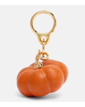Loewe Taschenanhaenger Pumpkin Aus Leder - Orange
