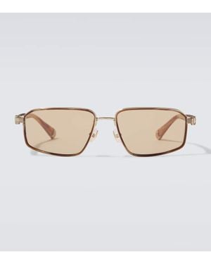 Brunello Cucinelli Eckige Sonnenbrille Jarama - Braun