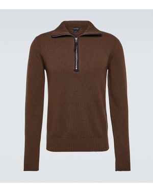 Tom Ford Pullover Aus Einem Wollgemisch - Braun