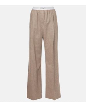 Loewe Pantaloni A Gamba Larga - Neutro