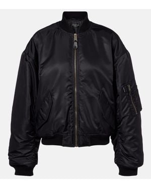 Balenciaga Bomberjacke Standard Aus Satin - Schwarz