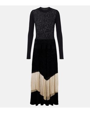 Ulla Johnson Vestido Largo Roanne De Lame - Negro
