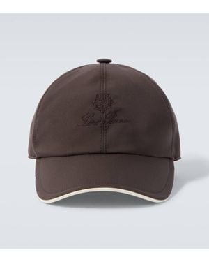 Loro Piana Bestickte Baseballcap - Braun