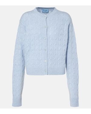 Prada Cardigan Aus Re-Cashmere - Blau