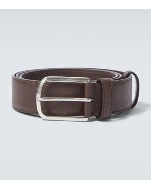 Prada Guertel Aus Saffiano-Leder - Braun