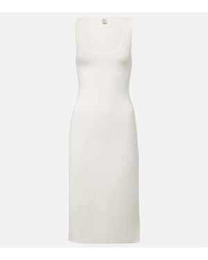 TOTEME Midikleid Aus Jersey - Weiß