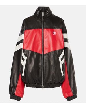 Vetements Trainingsjacke Aus Leder - Rot