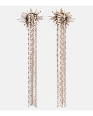 McQueen Boucles D'Oreilles Sunflower A Ornements - Blanc