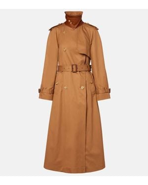 Chloé Trenchcoat Aus Baumwoll-Gabardine - Braun