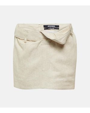 Jacquemus Minirock La Mini Jupe Bahia - Natur