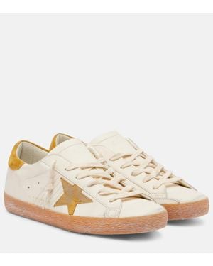 Golden Goose Sneakers Super Star Aus Leder - Natur