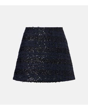 ROTATE BIRGER CHRISTENSEN 'Bouclé Mini' Skirt - Blau