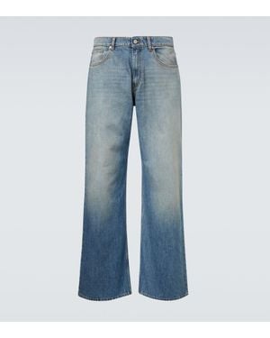 ERL Mid-Rise Straight Jeans - Blau