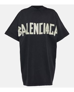 Balenciaga Oversized Logo T-Shirt - Black