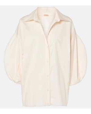 Johanna Ortiz Bluse Aus Popeline - Natur