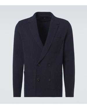 dunhill Blazer En Cachemire - Bleu