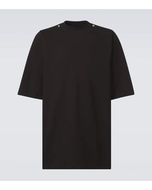 Rick Owens T-Shirt Jumbo Aus Baumwoll-Jersey - Schwarz