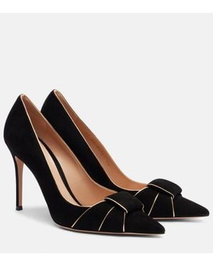 Gianvito Rossi Suede Pumps - Black