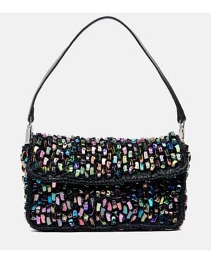STAUD Sac Timmy A Perles - Noir