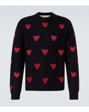 Valentino Pullover Aus Jacquard - Blau