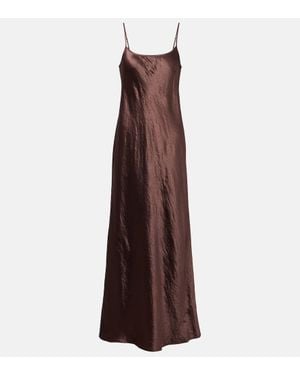 Vince Satin Slip Dress - Brown
