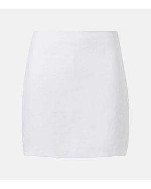 Posse Alice Linen Miniskirt - White