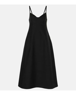 Co. Faille Bustier Dress - Black