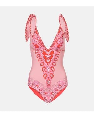 Etro Bedruckter Badeanzug - Pink