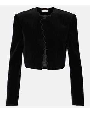 Chloé Velvet Bolero Jacket Jackets - Black