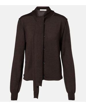 Lemaire Cardigan Aus Einem Wollgemisch - Schwarz