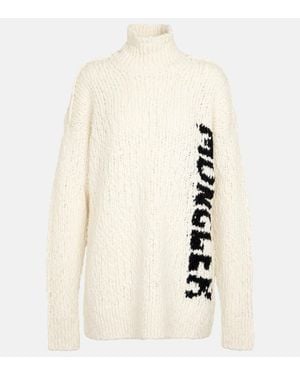 Moncler Pullover Aus Einem Wollgemisch - Natur