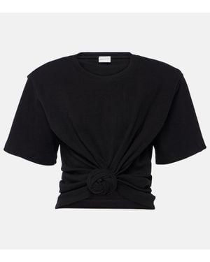 Magda Butrym Cotton-Blend Top - Black