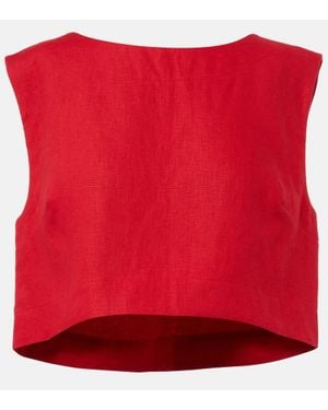 Posse Top Cropped Martina - Rosso